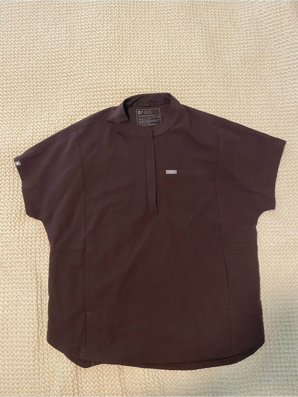 FIGS Espresso Montex Scrub Top